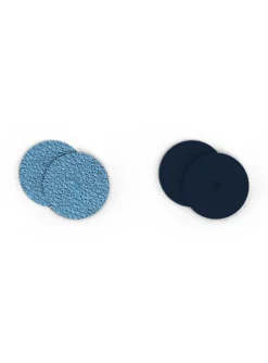 Cuir boucles d'oreilles Les Georgettes_x005f_x000D_ciel étoilé/marine, diamètre 16 mm