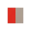 Cuir bracelet Les Georgettes Corail/Taupe 40mm