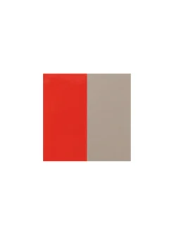 Cuir bracelet Les Georgettes Corail/Taupe 40mm
