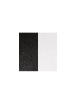 Cuir bracelet Les Georgettes noir/blanc 25mm