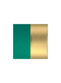 Cuir bracelet Les Georgettes jade/doré 14mm