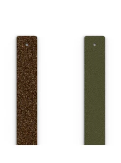 Cuir bracelet Les Georgettes 14mm_x005f_x000D_bronze paillettes/vert de gris