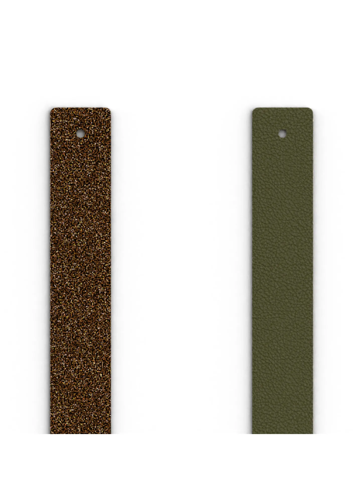 Cuir bracelet Les Georgettes 14mm_x005f_x000D_bronze paillettes/vert de gris