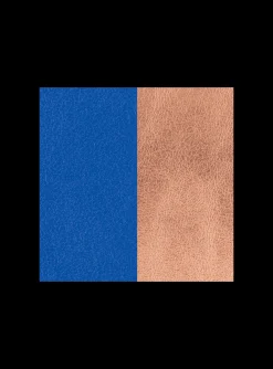 Cuir collier Les Georgettes Bleu Outremer/Rosé 45mm