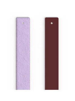 Cuir manchette Les Georgettes_x005f_x000D_lavande metallic/ violet sauvage 14mm