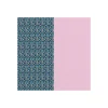 Cuir manchette Les Georgettes 40mm_x005f_x000D_ecailles/ rose pastel