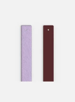 Cuir manchette Les Georgettes_x005f_x000D_lavande metallic/ violet sauvage 14mm