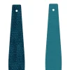 Cuir manchettes évasée Les Georgettes_x005f_x000D_écailles bleutées/bleu 20mm