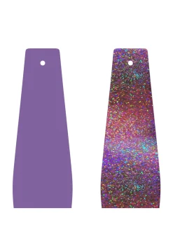 Cuir Manchettes évasées Les Georgettes 30mm_x005f_x000D_Papillon / Paillettes Ros