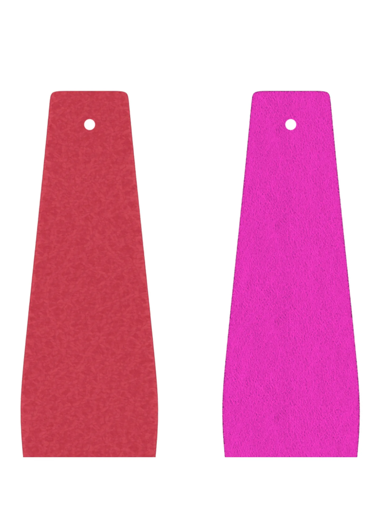 Cuir manchettes évasées Les Georgettes 30 mm_x005f_x000D_Rose Intense / Fushia Métallisé
