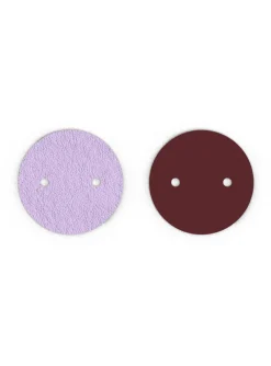 Cuir pendentif Les Georgettes_x005f_x000D_lavande metallic/ violet sauvage 25mm