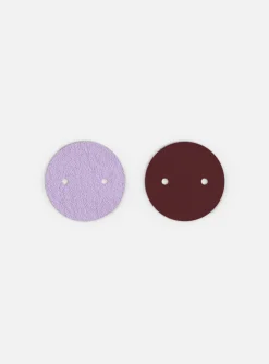 Cuir pendentif Les Georgettes_x005f_x000D_lavande metallic/ violet sauvage 25mm