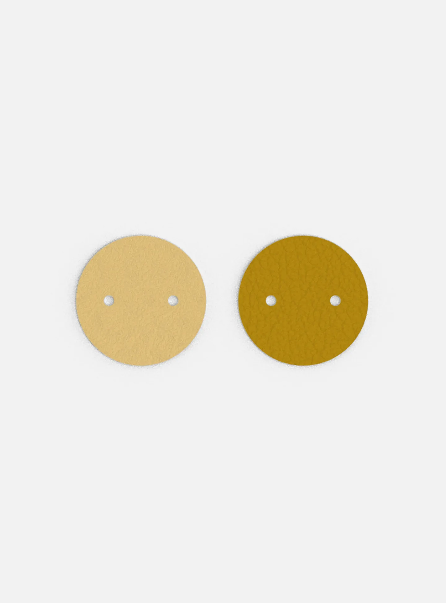 Cuir pendentif Les Georgettes solaire/doré 25mm