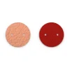 Cuir pendentif rond Georgettes barbe à papa/rouge_x005f_x000D_acidulé 25mm