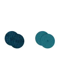 Cuir pour Boucles d'oreilles Les Georgettes_x005f_x000D_Écailles Bleutées / Bleu