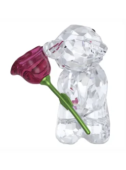 Décoration Swarovski Kris Bear rose with love