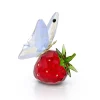 Figurine SWarovski Idyllia papillon et fraise