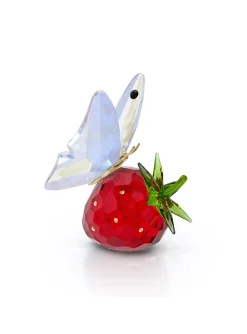 Figurine SWarovski Idyllia papillon et fraise