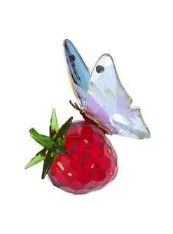 Figurine SWarovski Idyllia papillon et fraise