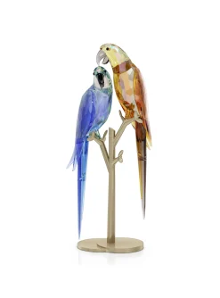 Figurine Swarovski Jungle Beats Couple de Perroquets