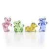 Figurine Swarovski oursons coloré_x005f_x000D_set 30eme anniversaire