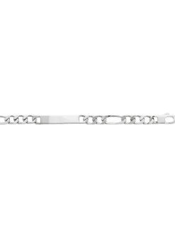 Gourmette homme Brillaxis argent rhodié_x005f_x000D_maille cheval 1/3