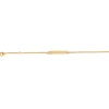 Identité bébé rectangle maille forçat or 18 carats
