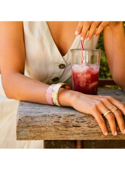 Jonc Bangle Up uni 2cm rose poudre