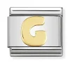 Maillon Nomination Alphabet lettre G or