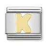 Maillon Nomination Alphabet lettre K or