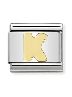 Maillon Nomination Alphabet lettre K or