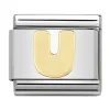 Maillon Nomination Alphabet lettre U or