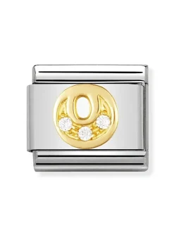 Maillon Nomination Alphabet lettre O or + OZ