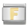 Maillon Nomination Alphabet lettre F or