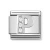 Maillon Nomination argent avec OZ Alphabet lettre P