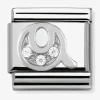 Maillon Nomination argent avec OZ Alphabet lettre Q