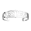 Manchette évasée Les Georgettes Lotus argentée 20mmCollection Les Essentielles +
