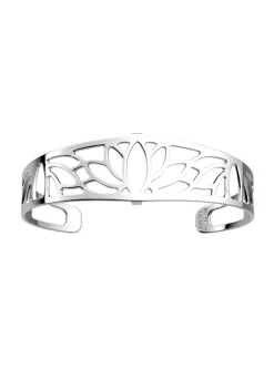 Manchette évasée Les Georgettes Lotus argentée 20mmCollection Les Essentielles +