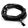 Médaille acier et pompon noir
