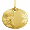 Médaille Augis ange en or jaune 18 carats