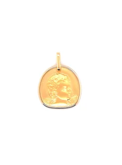 Médaille Brillaxis ange or jaune 18 carats