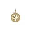 Médaille Brillaxis mini arbre de vie or jaune