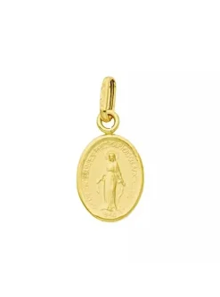 Médaille Brillaxis miraculeuse or jaune 9k_x005f_x000D_8mm x 10mm