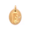 Médaille Brillaxis or vierge diamantée 1 étoile