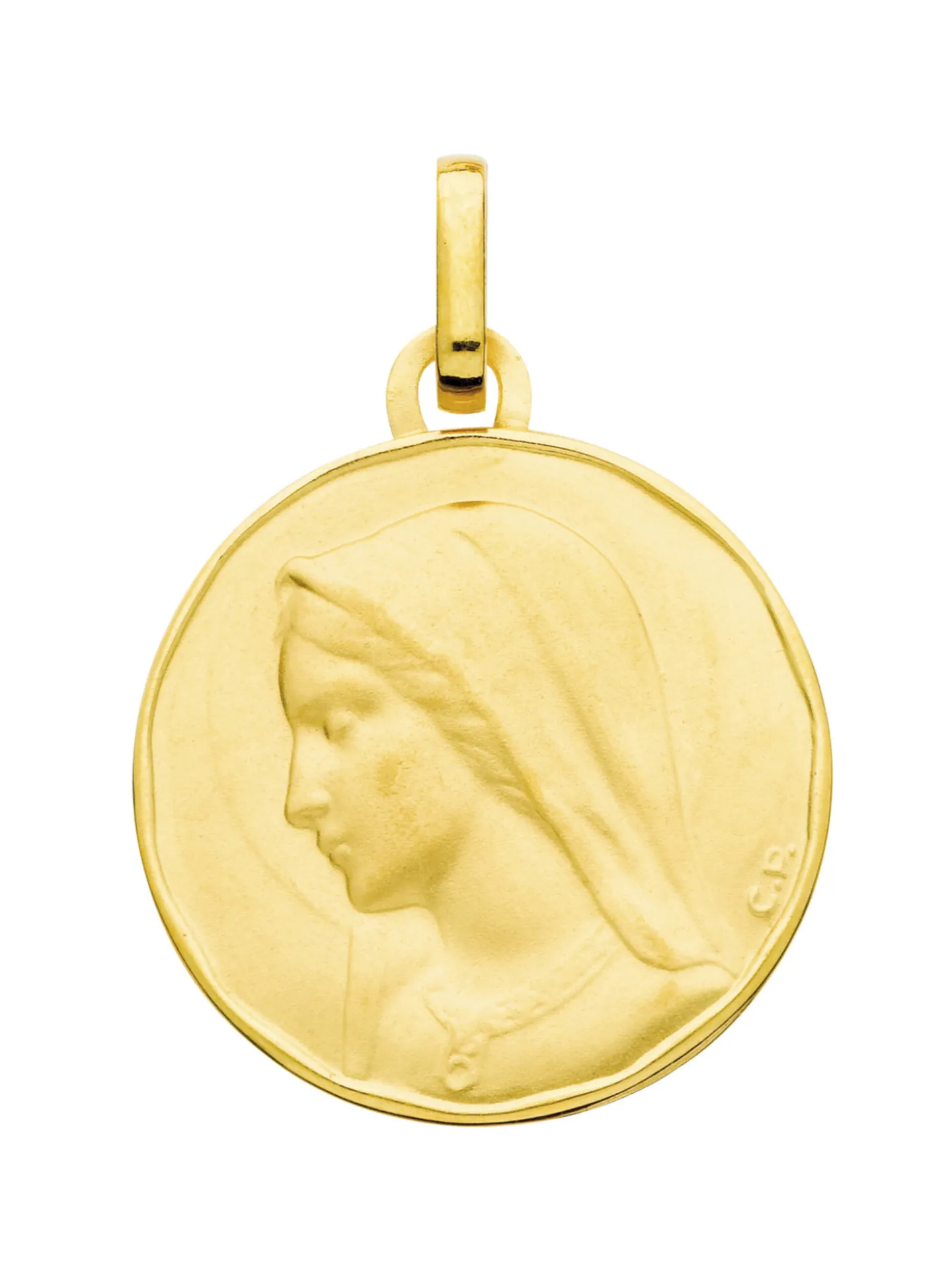 Médaille Brillaxis vierge or jaune 18 carats