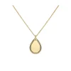 Médaille Emma et Chloé métal argenté_x005f_x000D_forme goutte ciselée sur les bords
