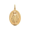 Médaille ovale Brillaxis vierge miraculeuse
