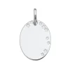 Médaille ovale étoiles côté