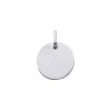 Médaille ronde Brillaxis or blanc 18 carats