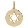 Médaille étoile de David or jaune 18 carats